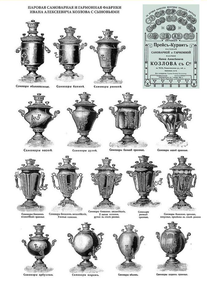 Какие бывают самовары картинки
